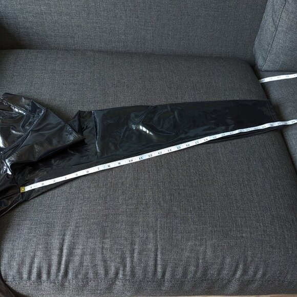 Aritzia Wilfred Free Wet Look Black Daria Pants - Picture 9 of 10